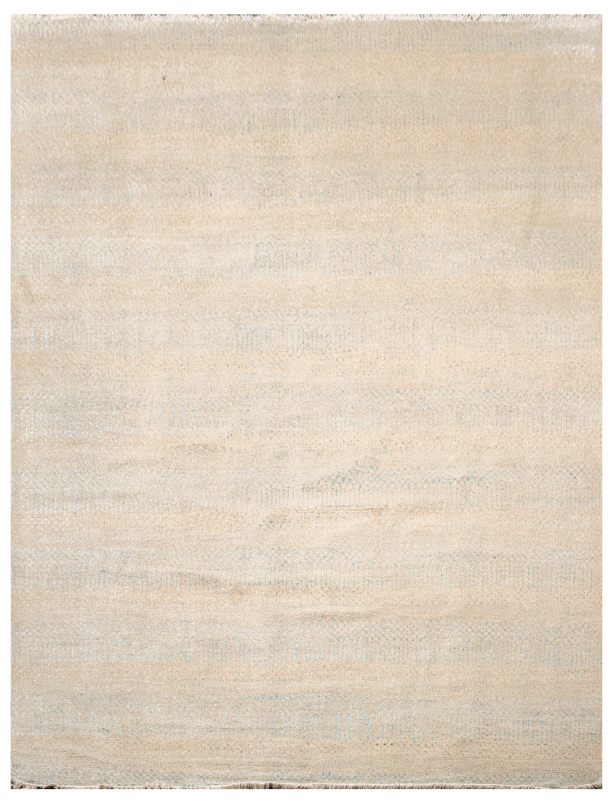 Handknotted Carpet, DIA- 1301 MCN, Ivory & Aqua